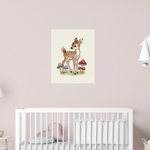 Póster Graceful Fawn Nursery