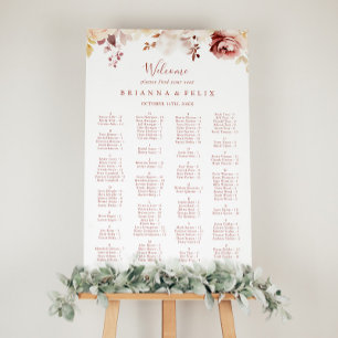 Póster Graceful Floral Alphabetical