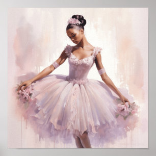 Póster Gracets Black Sugar Plum Fairy in Pink Tutu