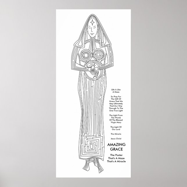 Póster Gracia asombrosa (Frente)