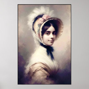Póster Gracia de la era victoriana en retrato de estudio