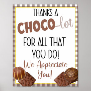 Póster Gracias a Choco-Lot por todo lo que haces apreciac