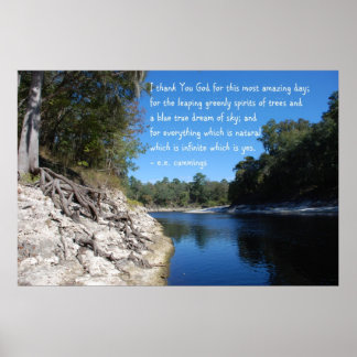 Póster Gracias a Dios por este día increíble.