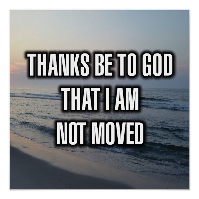 Póster Gracias a Dios Que No Soy Movido (Anverso)