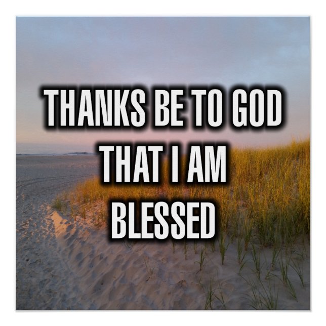 Póster Gracias a Dios que soy bendecido (Anverso)