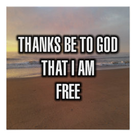 Póster Gracias a Dios Que Soy Libre