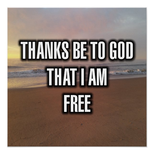 Póster Gracias a Dios Que Soy Libre (Anverso)