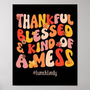 Póster Gracias a la bendita dama del almuerzo Fall Vibes