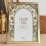 Póster Gracias a los invitados del Rótulo Vintage Art Nou<br><div class="desc">¡Favorece el Rótulo al estilo Art Nouveau vintage de Mucha! Este elegante cartel presenta un hermoso diseño Art Deco vintage del artista Alphonse Mucha. Con nuestra herramienta de personalización, puede editar fácilmente el texto para adaptarlo a sus necesidades. Elija entre varios estilos de fuente y colores para que coincidan con...</div>