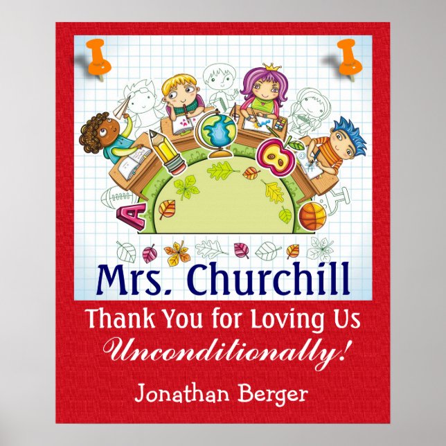 Póster Gracias a su profesor - SRF (Frente)