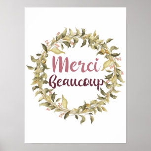 Póster Gracias Beaucoup