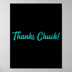 Póster Gracias Chuck Hombres Mujeres 