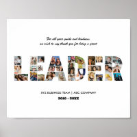 Gracias Collage de fotos Líder por la jubilación d