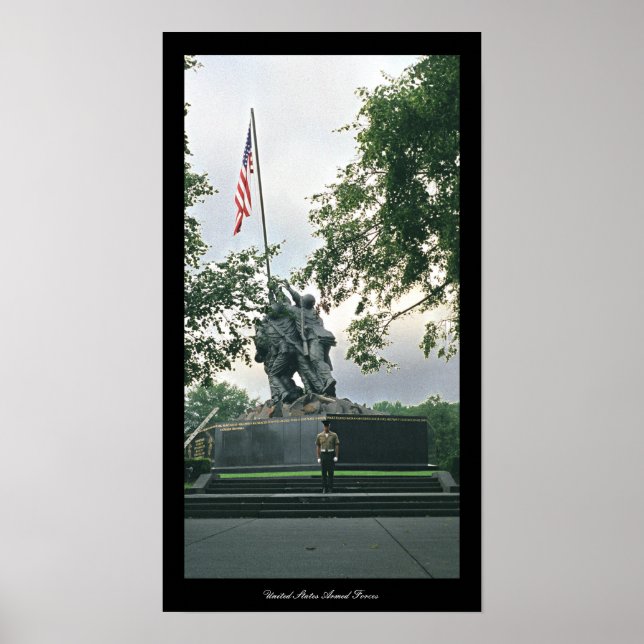 Póster Gracias Fuerzas Armadas de Estados Unidos (Frente)