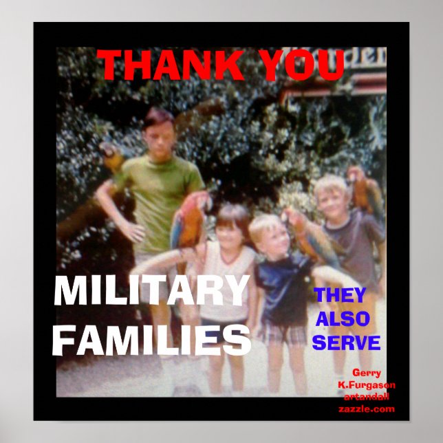 PÓSTER GRACIAS IMPRIMIR FAMILIAS MILITARES (Frente)
