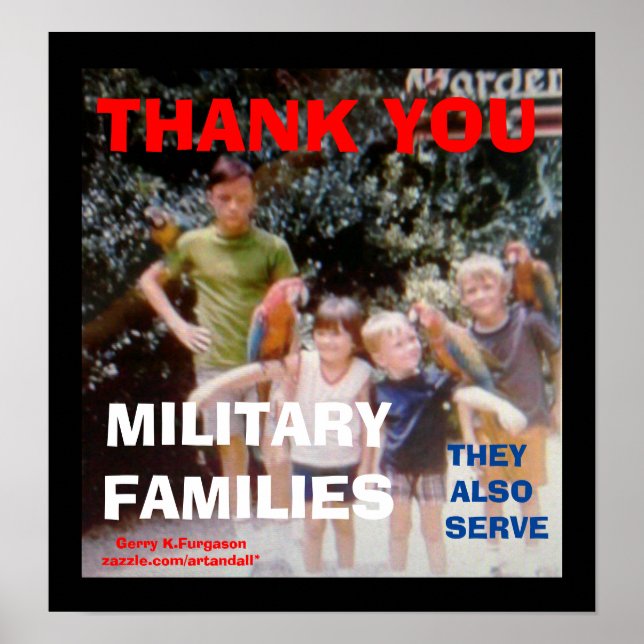 PÓSTER GRACIAS IMPRIMIR FAMILIAS MILITARES (Frente)