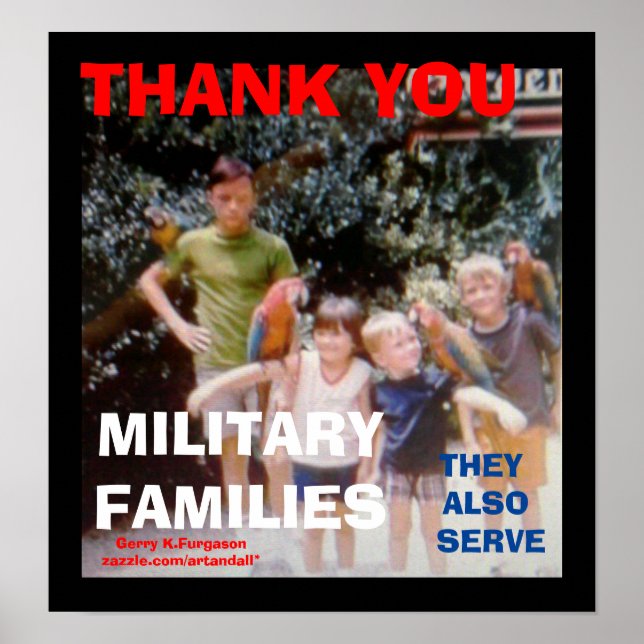 PÓSTER GRACIAS IMPRIMIR FAMILIAS MILITARES (Frente)