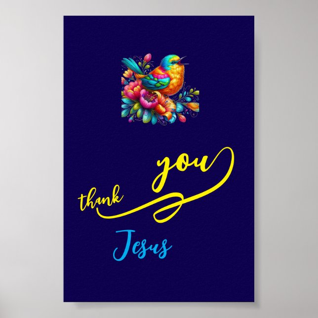 Póster Gracias Jesús (Frente)