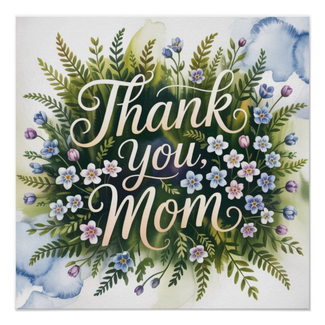 Póster Gracias, Mamá (Anverso)