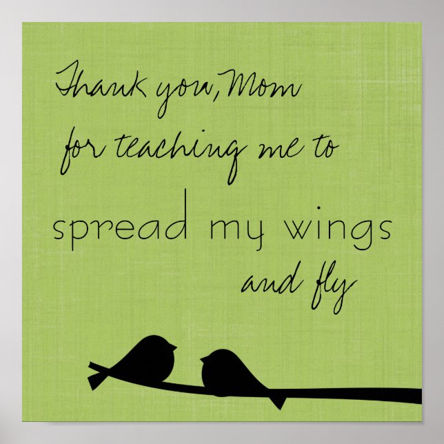 Póster Gracias Mamá Imprimir (Frente)