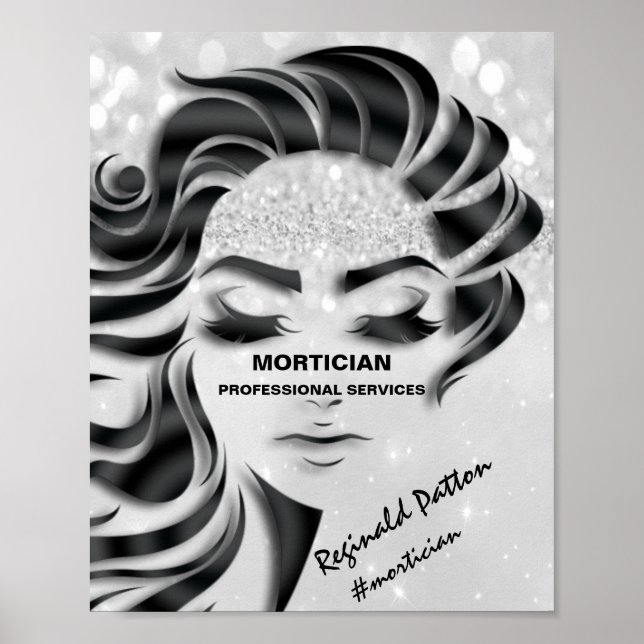 Póster Gracias Morticius Studio Eyelash Silver Gray (Frente)