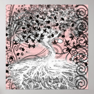 Póster Gracias papá por las raíces