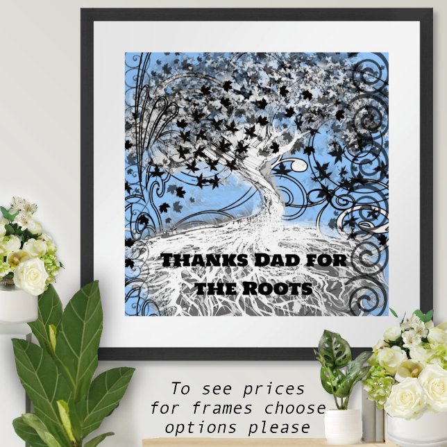 Póster Gracias papá por las raíces (Subido por el creador)