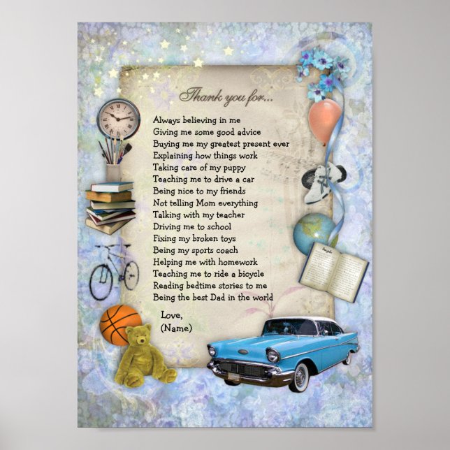 Póster Gracias papá Poster (Frente)