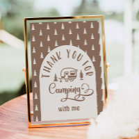 Gracias por acampar conmigo Feliz Camper