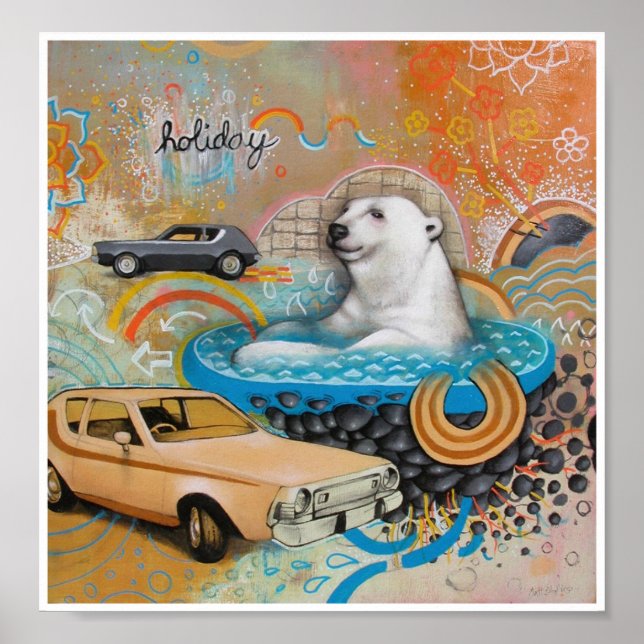 Póster gracias por los alquileres de vacaciones (Frente)