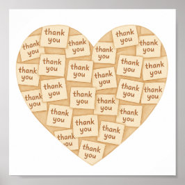 Póster Gracias por mi corazón