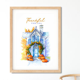 Póster Gracias por ti Día de Acción de Gracias