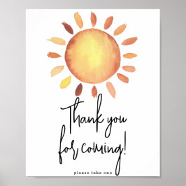 Póster Gracias por venir, Sol