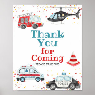 Póster Gracias por venir Sonido el Rótulo de alarma