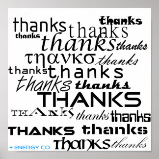 Póster Gracias Poster