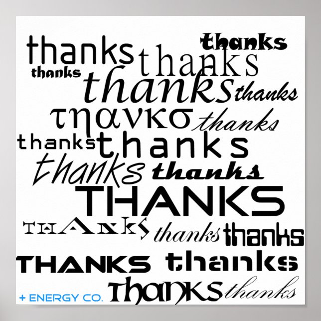 Póster Gracias Poster (Frente)