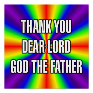 PÓSTER GRACIAS QUERIDO SEÑOR DIOS PADRE