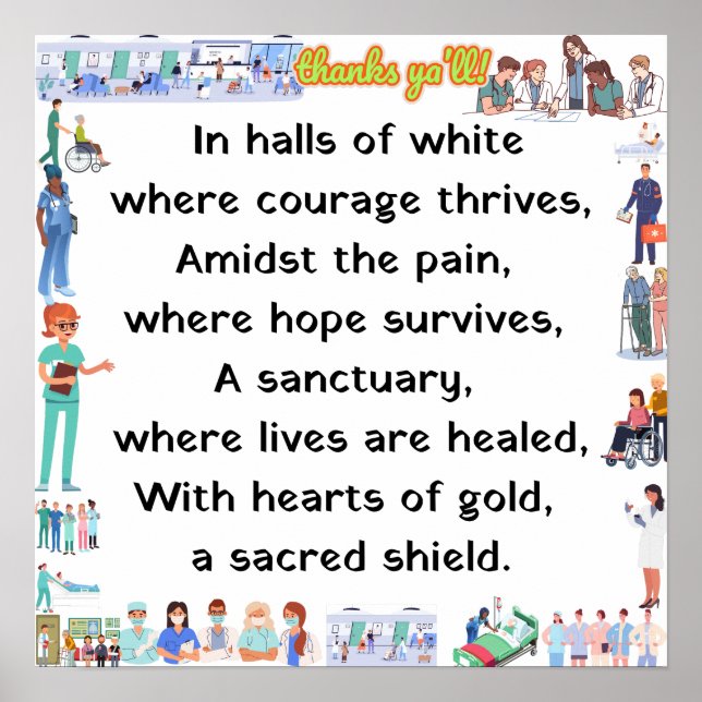 Póster Gracias, queridos ángeles. (Frente)