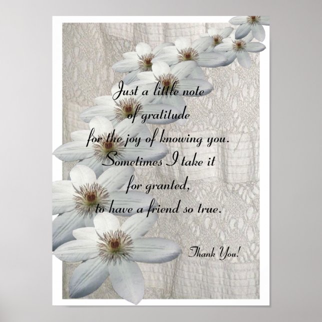 Póster Gracias regalo - Poster Verse (Frente)