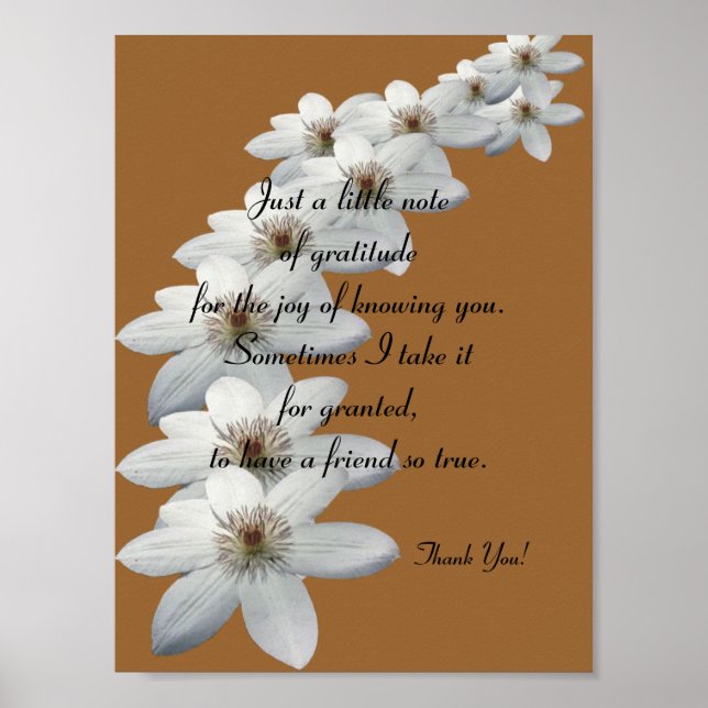 Póster Gracias regalo - Poster Verse (Frente)