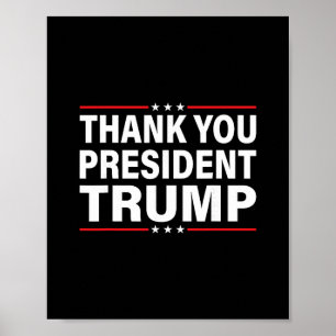 Póster Gracias Trump 