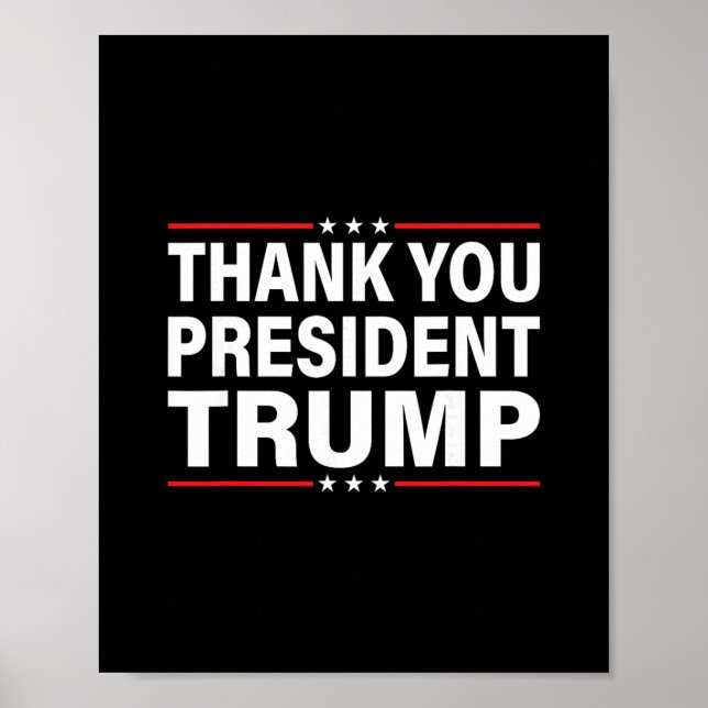 Póster Gracias Trump  (Frente)