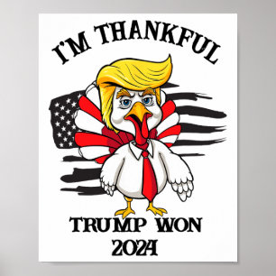 Póster Gracias Trump, gracias Trump ganó 1