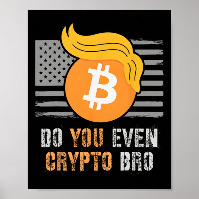 Póster Gracias Trump, ¿Hasta Crypto Bro Lift C? (Frente)