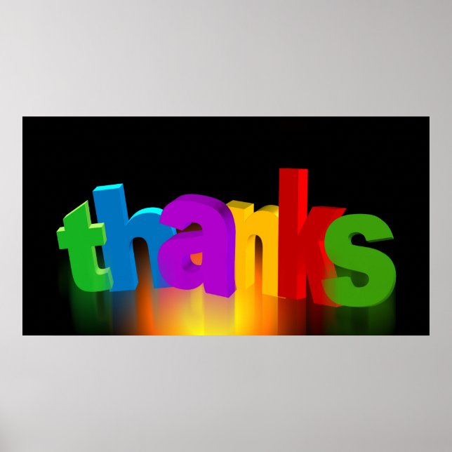 Póster gracias-you-140227 cartas de agradecimiento muy gr (Frente)