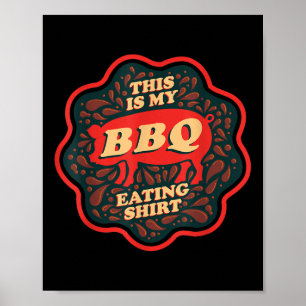 Póster Graciosa Carne Bbq De Comida Graciosa - Esta Es Mi