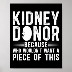 Póster Graciosa Conciencia del donante de riñón Transplan