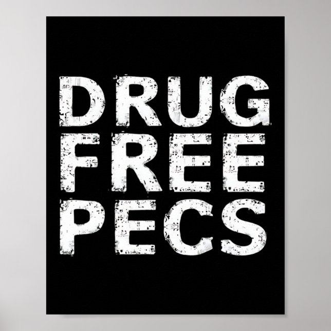 Póster Graciosa Construcción de cuerpos sin drogas natura (Frente)