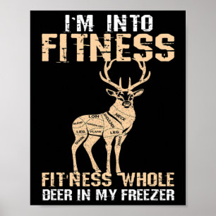 Póster Graciosa Estoy En El Deer De Fitness En Mi Carne D