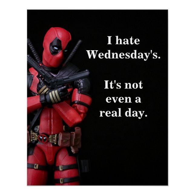 Póster Graciosa fotografía de juguete anti héroe (Anverso)